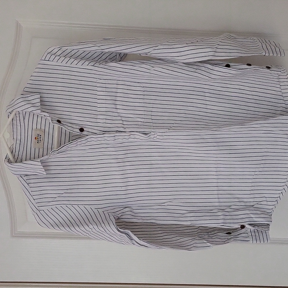 Marine Layer flannel pop over